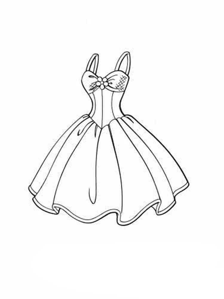 Dress Coloring Pages