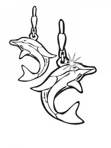 Earring coloring page 10 - Free printable