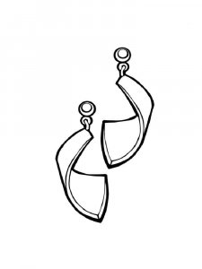 Earring coloring page 9 - Free printable