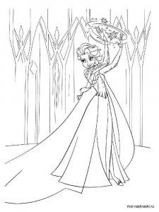 Coloring pages Elsa Magic