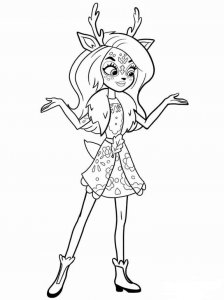 Colouring page cute Danessa Enchatimals