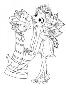 Flap Sings Coloring Page for Patter Peacock