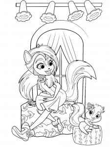 Sage and Caper Enchatimals coloring page