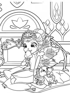 Coloring page Enchatimals with Ice Cream