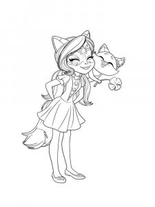 Coloring page Felicity and Flip with clover