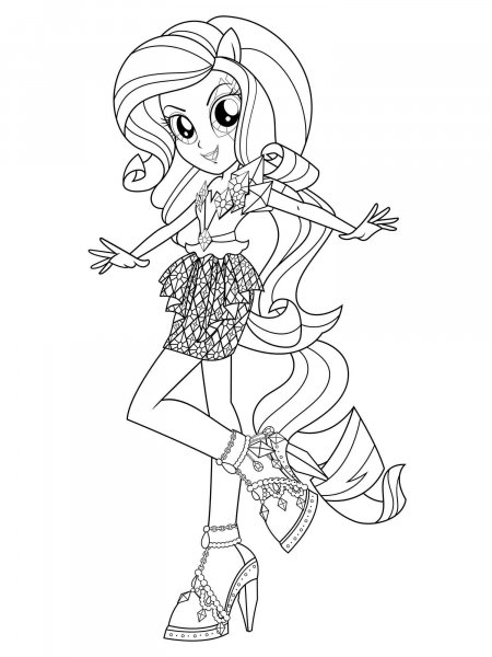 Equestria girls coloring pages