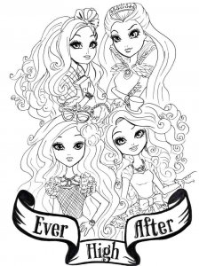 Ever After High coloring page 55 - Free printable