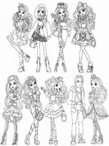 Ever After High coloring page 10 - Free printable