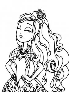 Ever After High coloring page 2 - Free printable