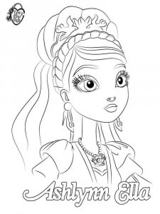 Ever After High coloring page 3 - Free printable