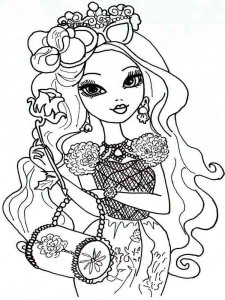 Ever After High coloring page 6 - Free printable