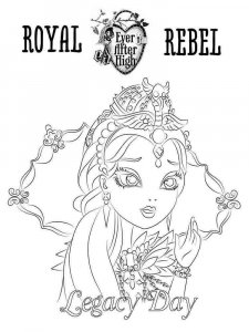 Ever After High coloring page 9 - Free printable