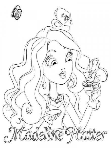 Ever after high coloring pages