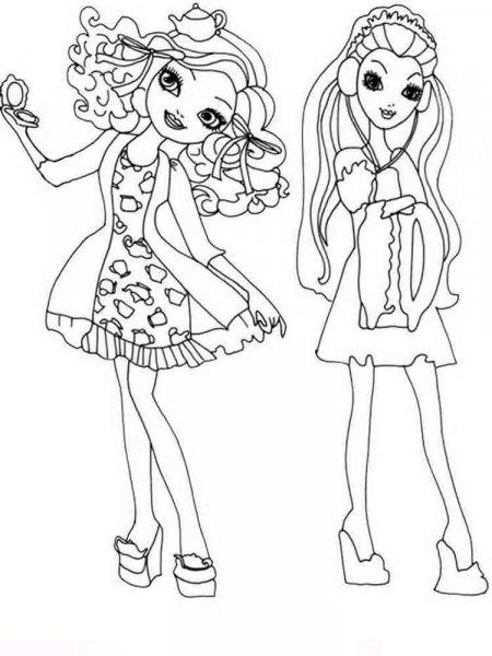 Ever after high coloring pages