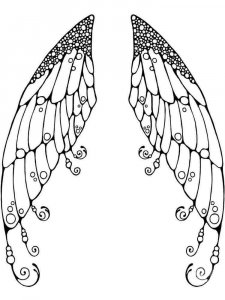 Fairy Wings coloring page 6 - Free printable