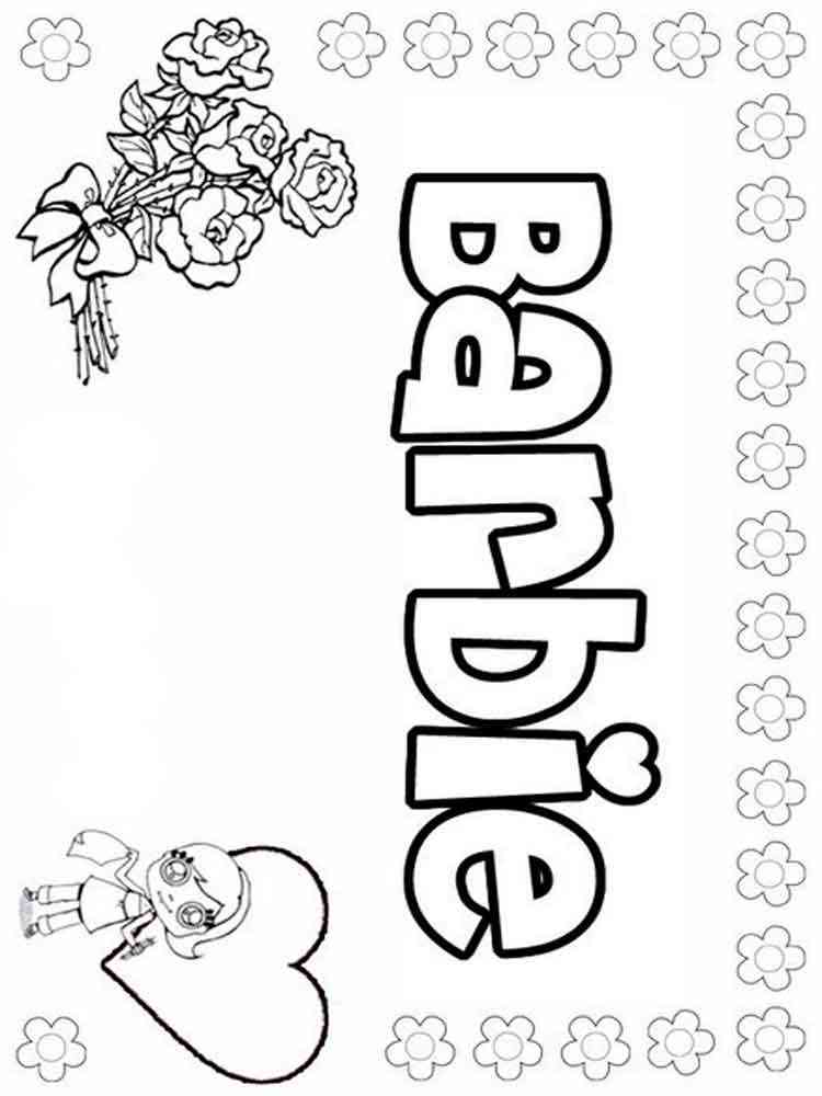 Girls Names coloring pages