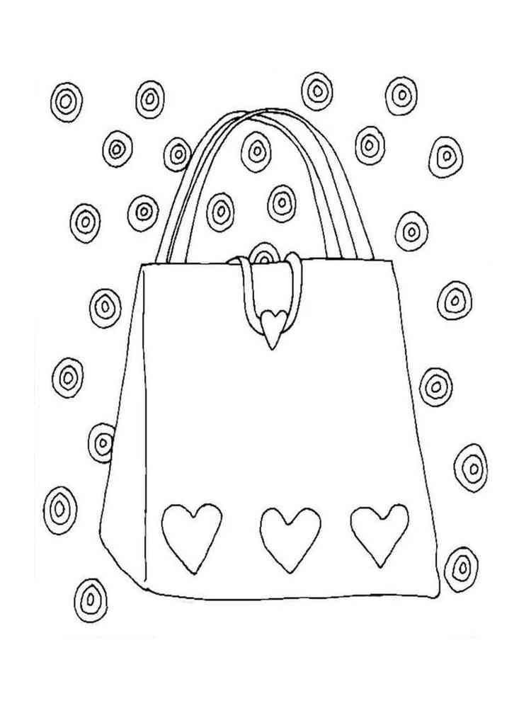 Handbag coloring pages. Download and print Handbag coloring pages