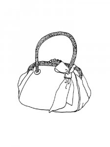 Handbag coloring page 22 - Free printable