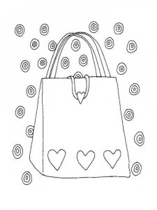 Handbag coloring page 23 - Free printable