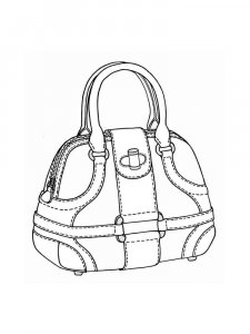 Handbag coloring page 5 - Free printable