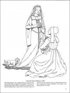 Historical Fashion coloring page 11 - Free printable