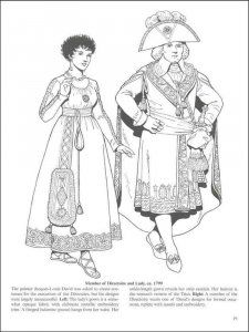 Historical Fashion coloring page 13 - Free printable