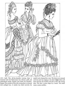 Historical Fashion coloring page 14 - Free printable