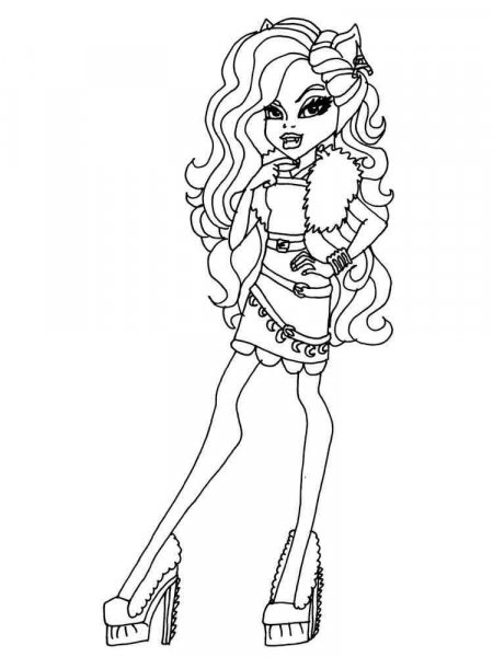 Howleen Wolf coloring pages