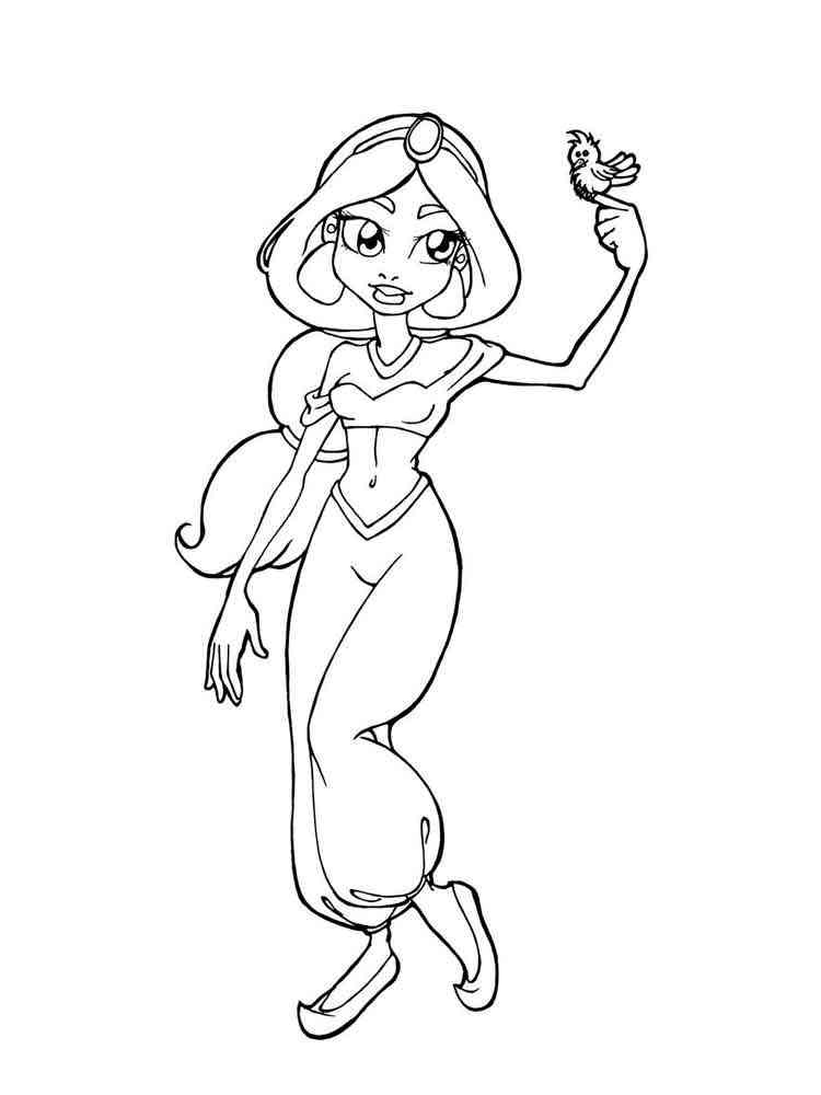 Free Free 320 Printable Princess Easy Princess Jasmine Coloring Pages SVG PNG EPS DXF File