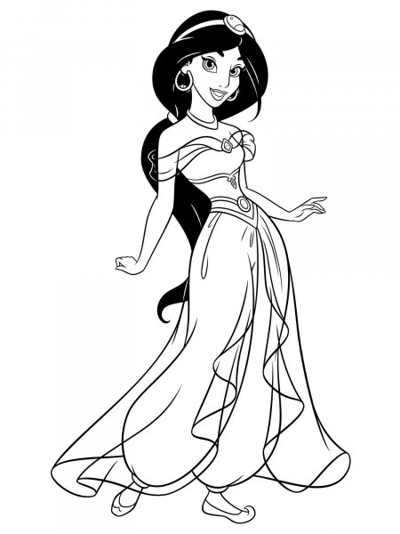 Jasmine coloring pages