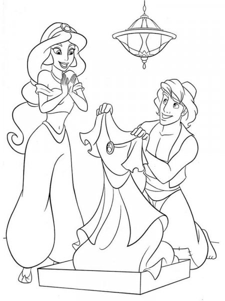 Jasmine Coloring Pages