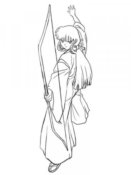 Kikyo Coloring Pages: Kikyo Coloring Pages