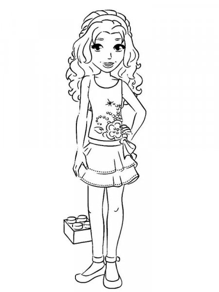 Lego Friends coloring pages