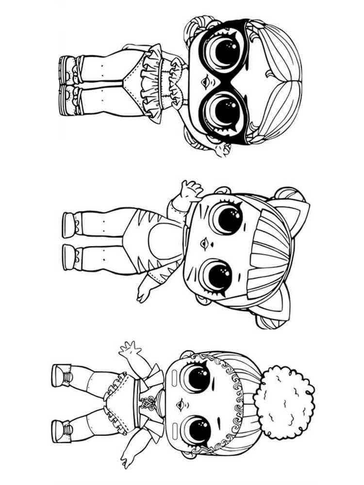 Download LOL dolls coloring pages. Free Printable LOL dolls ...