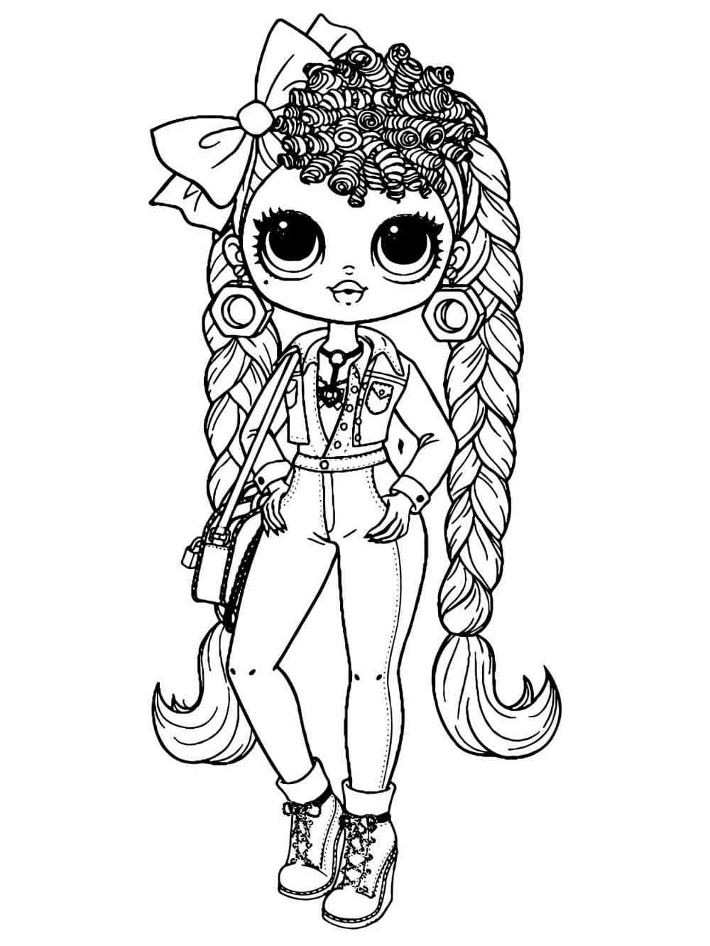 OMG Fashion LOL OMG Doll Coloring Pages - Free Printable Sheets