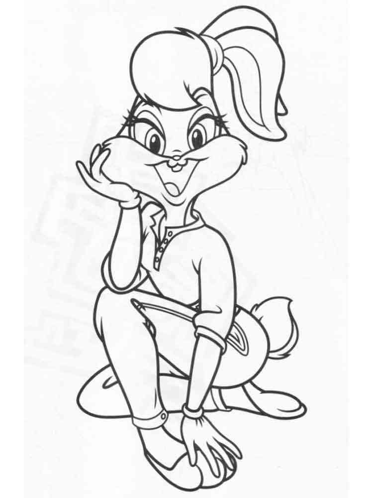 Lola Bunny coloring pages. 