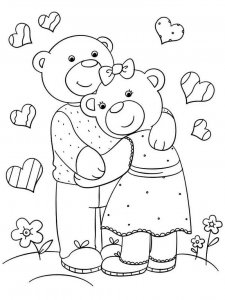 Lovers coloring page 28 - Free printable