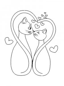 Lovers coloring page 22 - Free printable