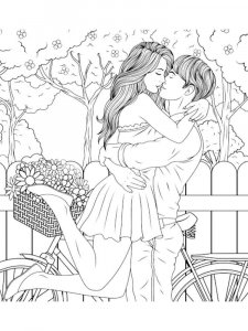 Lovers coloring page 25 - Free printable