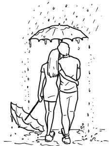 Lovers coloring page 26 - Free printable