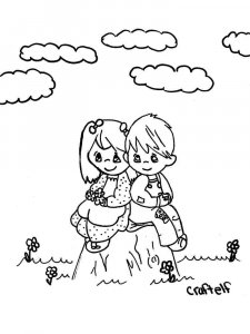 Lovers coloring page 17 - Free printable