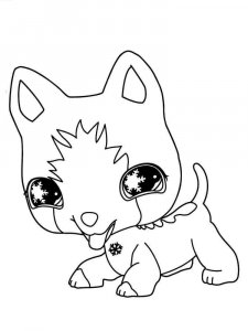 LPS coloring page 3 - Free printable