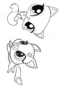 LPS coloring page 5 - Free printable