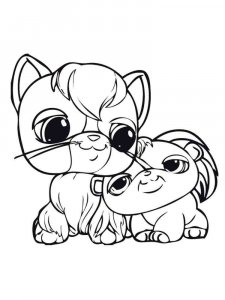 LPS coloring page 6 - Free printable