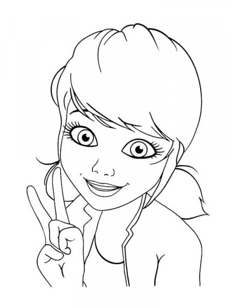 Marinette coloring pages