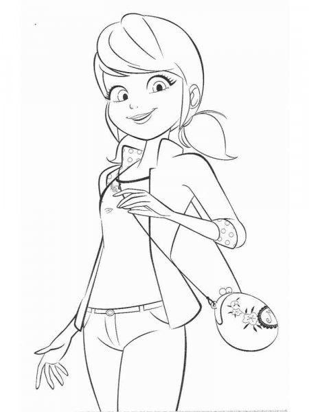 Marinette coloring pages