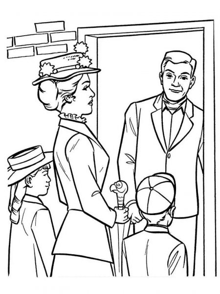 Mary Poppins coloring pages