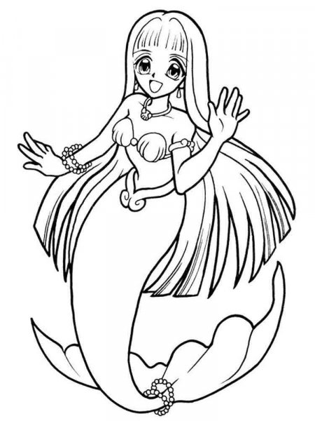 Mermaid Melody coloring pages