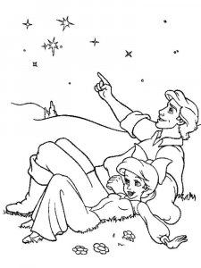 The Little Mermaid coloring page 14 - Free printable