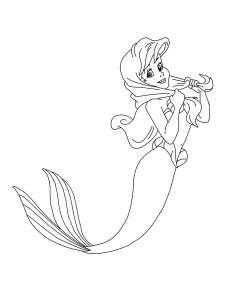 The Little Mermaid coloring page 16 - Free printable